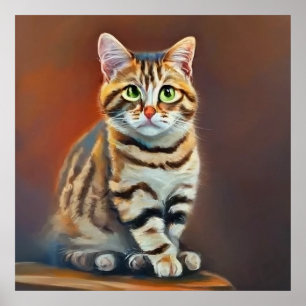 American Bobtail Cat Poster