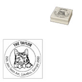 American Bobtail Cat Rücksendeadresse Gummistempel (Stempel)