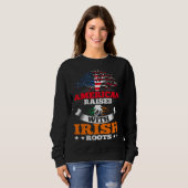 American Born Irish Roots Family Tree Quote Irelan Sweatshirt (Vorne ganz)