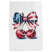 American Bow With Cherries  Mittlere Geschenktüte (Rückseite)