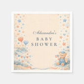 American Boy Red White Blue Baby Shower Serviette (Vorderseite)