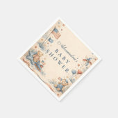 American Boy Stars and Stripes Baby Shower Serviette (Ecke)