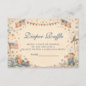 American Boy Stars and Stripes Diapper Raffle Begleitkarte (Vorderseite)