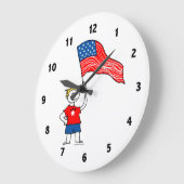 American Boys Clock Große Wanduhr (Winkel)