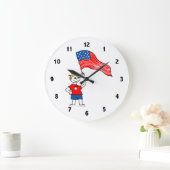 American Boys Clock Große Wanduhr (Zuhause)