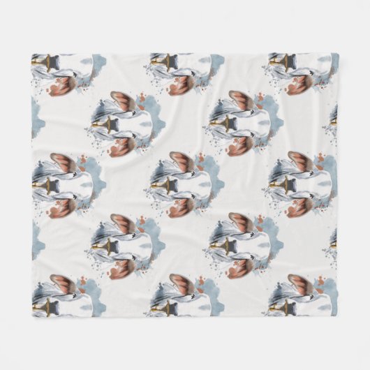 American Brahman Fleecedecke (Vorderseite (Horizontal))