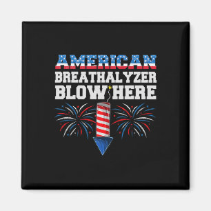 American Breathalyzer geblasen hier am 4. Juli Fun Magnet