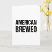 AMERICAN BREW Custom Funny Birthday Geschenk A01 Karte (Gelbe Blume)