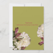 American Bride & Groom Gold & Pink Wedding Einladung (Rückseite)