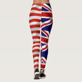 American British Flags Patriotic Leggings (Rückseite)