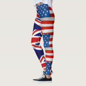 American British Flags Patriotic Leggings (Links)