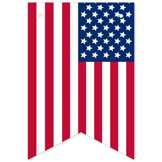 American British Wedding Wimpelkette (Dritte Fahne)