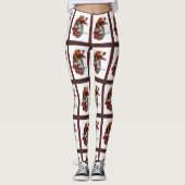American Brittany Spanisch Weihnachten Leggings (Vorderseite)