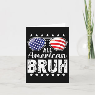 American Bruh 4. Juli Boys Patriotic Teens Kind Karte