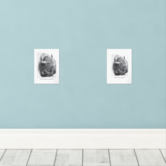 American Buffalo Bilderwand Sets (Holzboden)