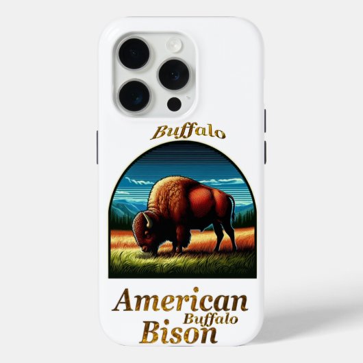 American Buffalo Bison Case-Mate iPhone Hülle (Rückseite)