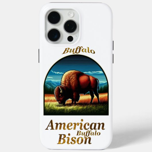American Buffalo Bison Case-Mate iPhone Hülle (Rückseite)