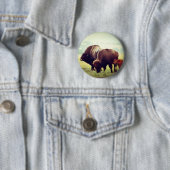 American Buffalo (Bison) Family Button (Beispiel)