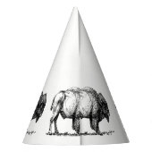 American Buffalo Bison Partyhütchen (Rückseite)
