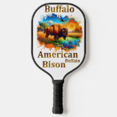 American Buffalo Bison Pickleball Schläger (Rückseite)