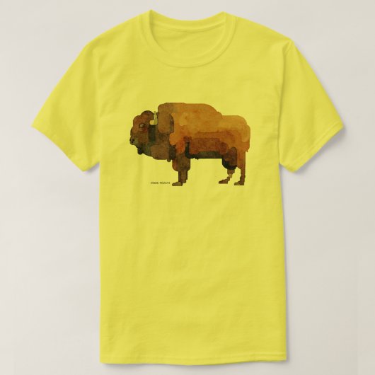 American Buffalo (Bison) T - Shirt (Design vorne)