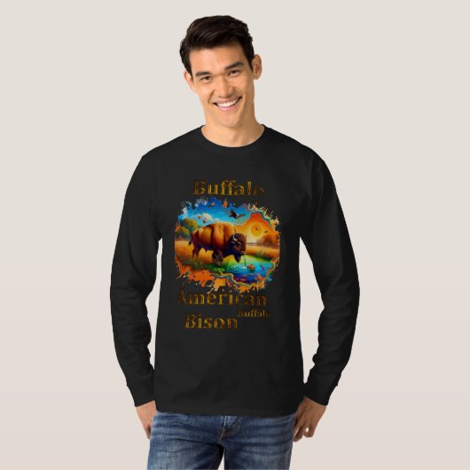 American Buffalo Bison T-Shirt (Vorne ganz)