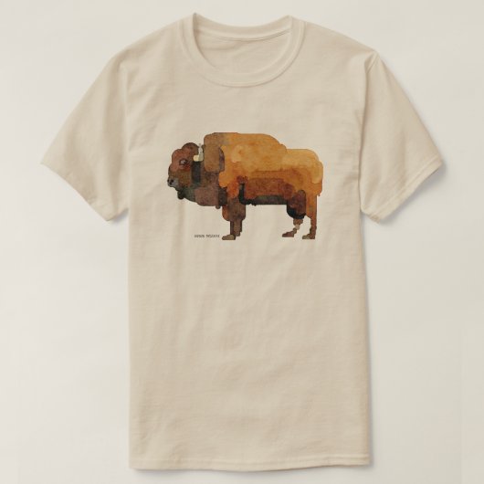 American Buffalo (Bison) T - Shirt (Design vorne)