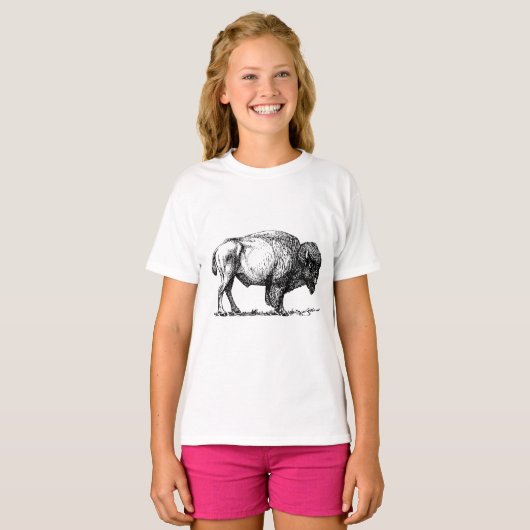 American Buffalo Bison T-Shirt (Vorne ganz)