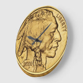 American Buffalo Gold Bullion Coin Große Wanduhr (Winkel)
