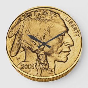 American Buffalo Gold Bullion Coin Große Wanduhr