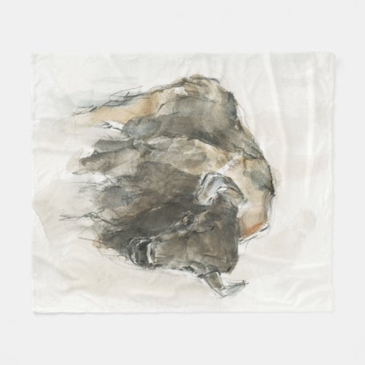 American Buffalo I Fleecedecke (Vorderseite (Horizontal))