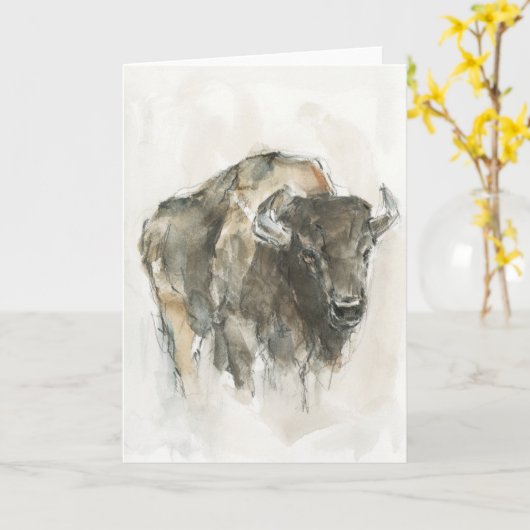 American Buffalo I Karte (Gelbe Blume)