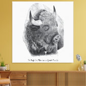American Buffalo Leinwanddruck (Insitu (Wohnzimmer))