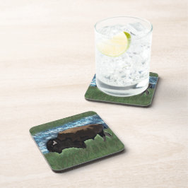 American Buffalo oder Bison Illustration Getränkeuntersetzer