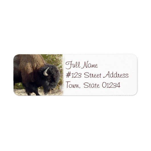 American Buffalo Return Address Label (Vorne)