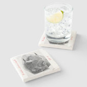 American Buffalo Steinuntersetzer (Seitenansicht)