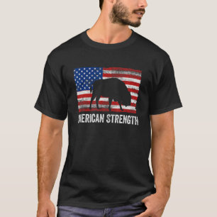 American Buffalo Vintage amerikanische Stärke T-Shirt