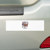 American Builed by Immigrations Patriotic American Autoaufkleber (Auf Auto)