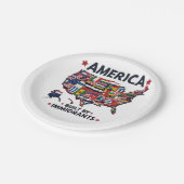 American Builed by Immigrations Patriotic American Pappteller (Schrägansicht)