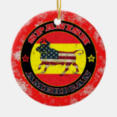 American Bull Christmas Tree Ornament (Vorne)