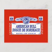 American Bull Dogue De Bordeaux Postkarte (Vorderseite)