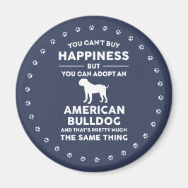 American Bulldog Adoption glücklich Magnet