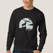 American Bulldog and Moon Halloween  1 Sweatshirt (Vorderseite)