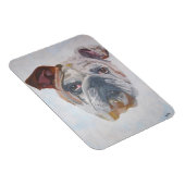 American Bulldog Artistic Pet Portrait Magnet (Rechte Seite)