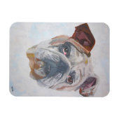 American Bulldog Artistic Pet Portrait Magnet (Horizontal)