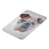 American Bulldog Artistic Pet Portrait Magnet (Linke Seite)