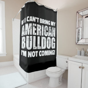 American Bulldog English Bulldog Lover Geschenk Duschvorhang