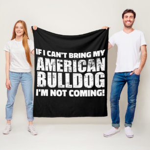 American Bulldog English Bulldog Lover Geschenk Fleecedecke