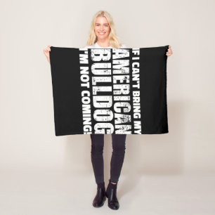 American Bulldog English Bulldog Lover Geschenk Fleecedecke