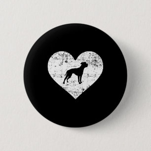 American Bulldog Heart Dog Button